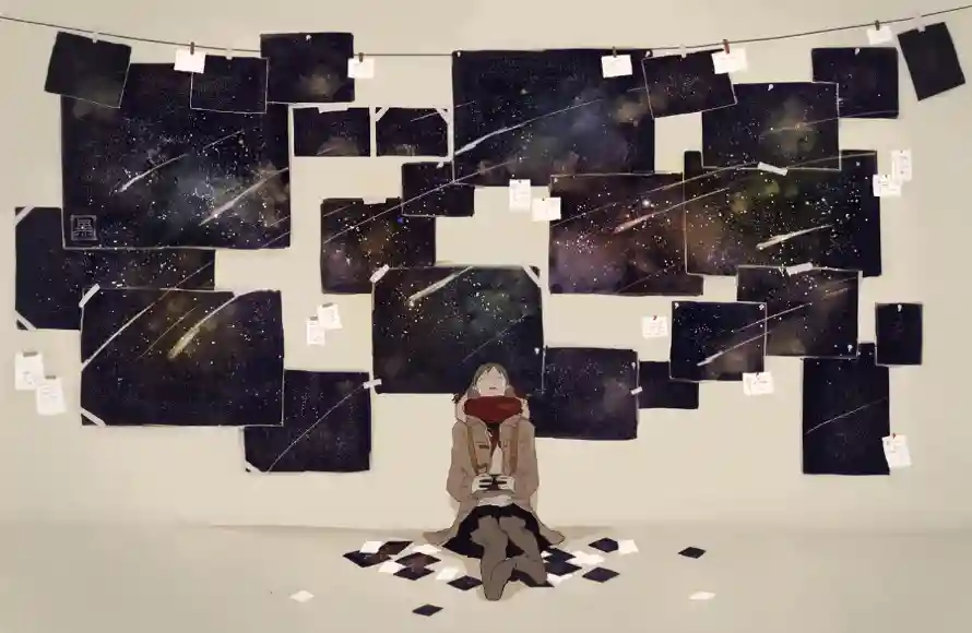 2k女孩壁纸-二次元与动漫背景-宇宙星空「哲风壁纸」