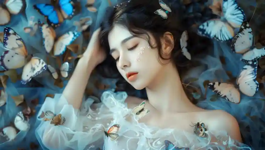2k美女壁纸-梦幻氛围与艺术-美女写真免费下载「哲风壁纸」