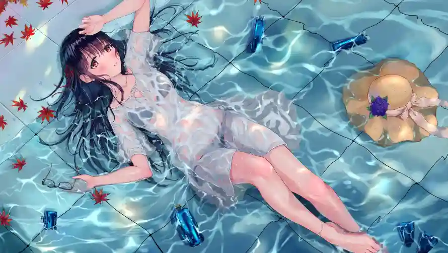 2k夏日壁纸-二次元与躺卧-热门的壁纸「哲风壁纸」