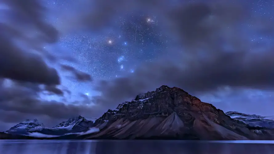 2k自然壁纸-夜空山脉壁纸和风景-山脉摄影热门的壁纸「哲风壁纸」