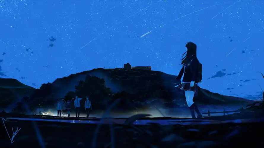 2k夜山壁纸-二次元壁纸和星空-热门的壁纸「哲风壁纸」