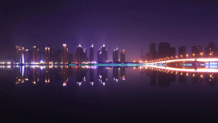 2k都市壁纸-城市灯光 - 风景-夜景风景免费下载「哲风壁纸」