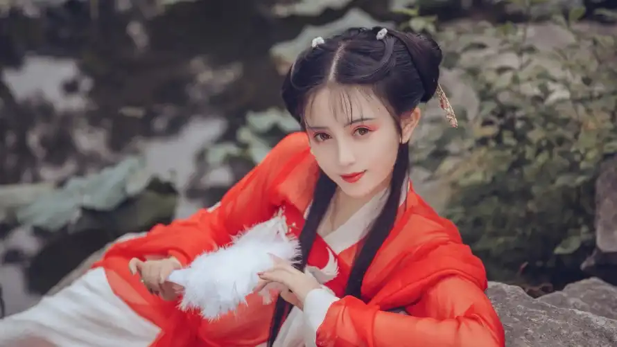 2k古风壁纸-古典佳人 - 美女-古风摄影热门的壁纸「哲风壁纸」