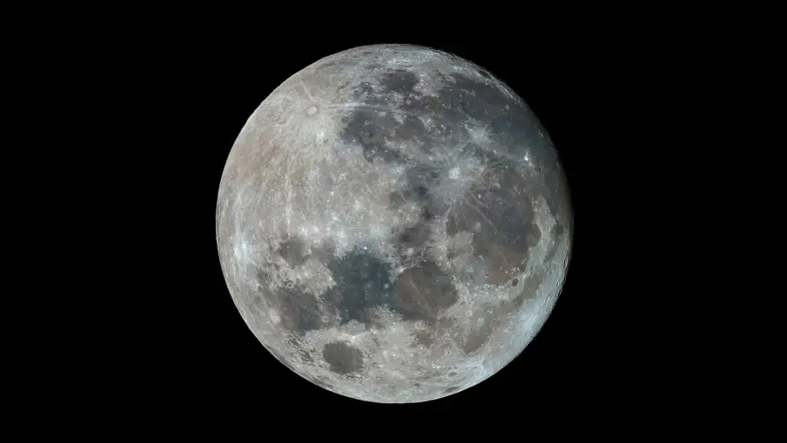 4k夜空壁纸-月球和宇宙-免费下载「哲风壁纸」