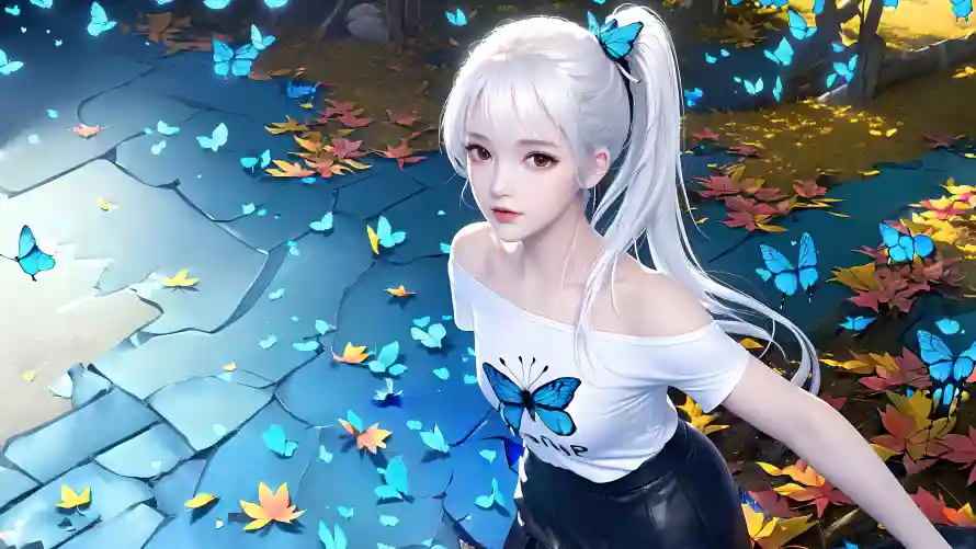 4k清纯壁纸-清纯少女壁纸和白发-白发少女免费下载「哲风壁纸」