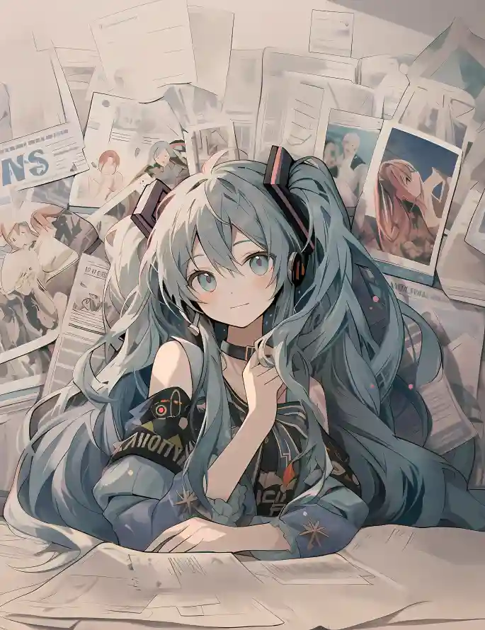 4k动漫壁纸 - 插画 - 二次元 - miku「哲风壁纸」