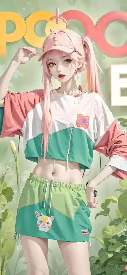 4kAI壁纸 - 美女 - AI美女 - 彩色穿搭「哲风壁纸」