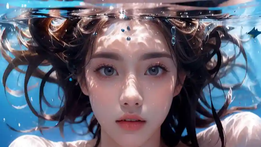 2k少女壁纸-水少女和水-少女水元素壁纸分享「哲风壁纸」