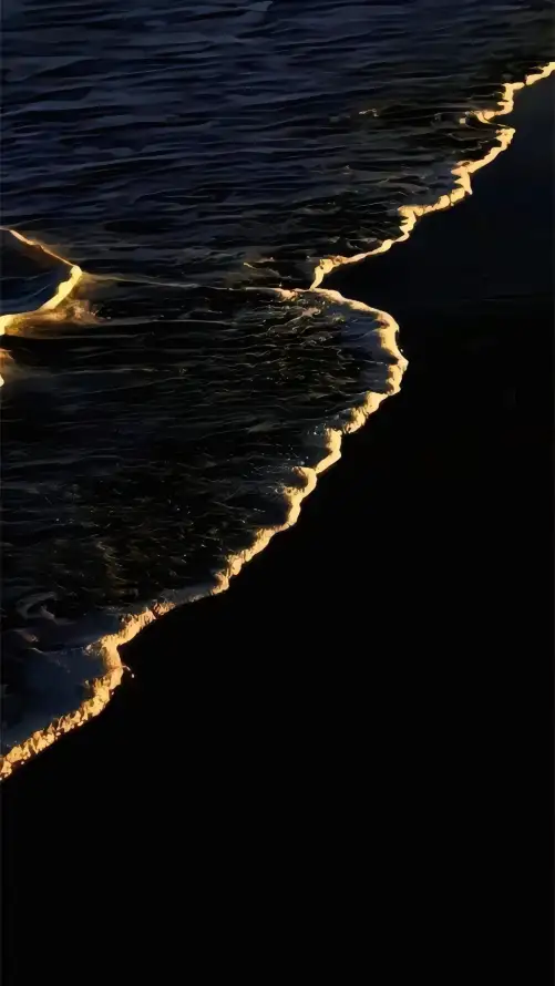 4k沙滩海浪壁纸 - 海边风景 - 自然景观 - 荧光海浪「哲风壁纸」