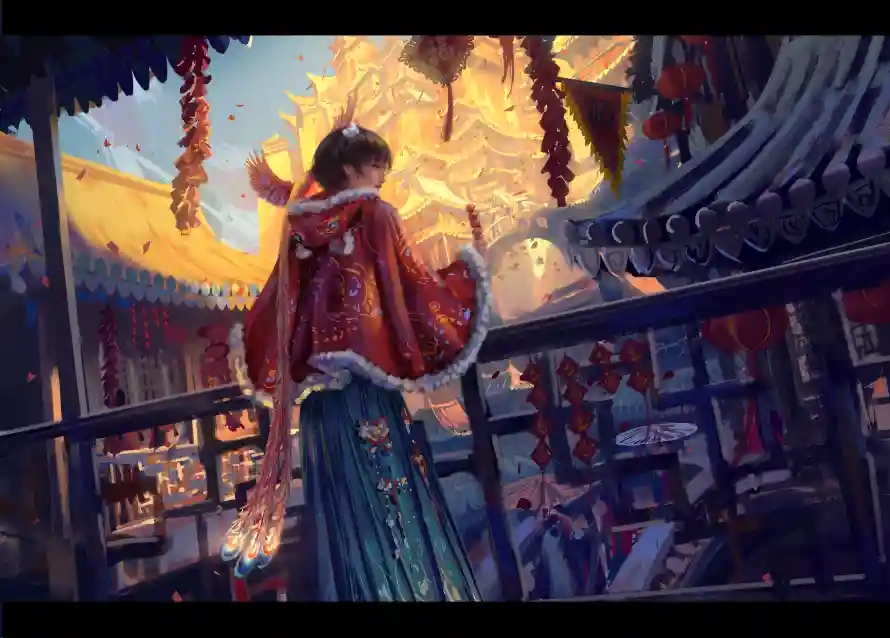 4k小绿壁纸-传统服饰 - 鬼刀-古风插画壁纸分享「哲风壁纸」