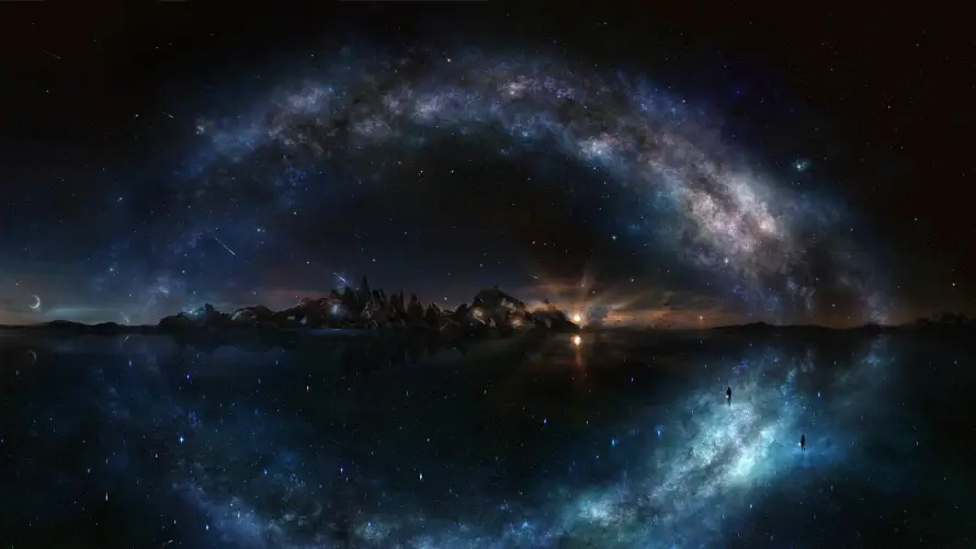 5k倒影壁纸-科幻风景 - 夜景-自然奇观壁纸推荐「哲风壁纸」