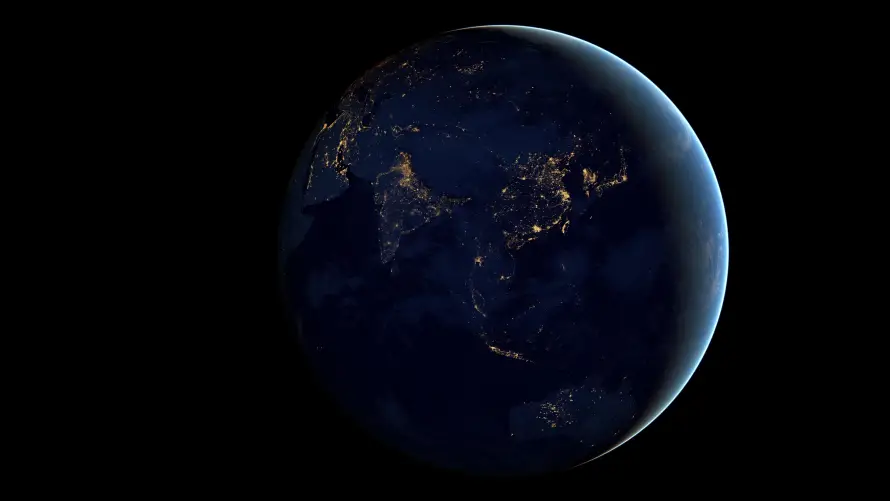 5k星球壁纸-地球灯光 - 风景-夜景图片免费下载「哲风壁纸」