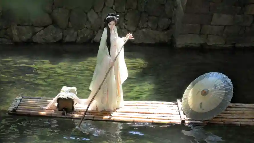 2k古风壁纸-油纸伞与美女-中式服饰壁纸分享「哲风壁纸」