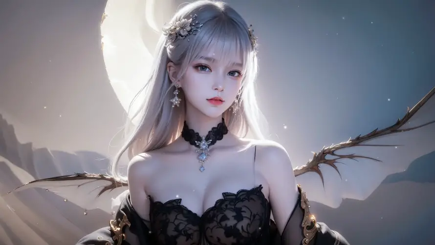 2k美丽壁纸-奇幻角色和银发-幻想美学热门的壁纸「哲风壁纸」