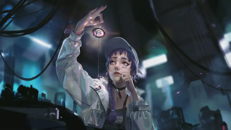 4k女孩壁纸 - 二次元 - 发光元素 - 夜间场景「哲风壁纸」 4k女孩壁纸 - 二次元 - 发光元素 - 夜间场景「哲风壁纸」