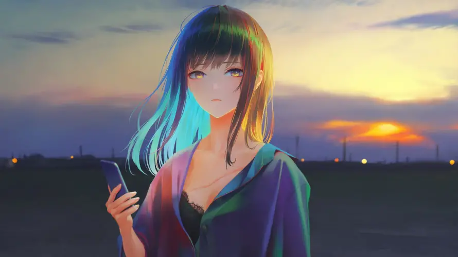 2k女孩壁纸-二次元 - 动漫女孩-少女插画「哲风壁纸」