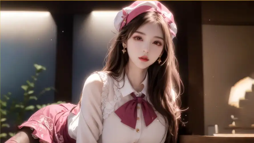 2k清纯壁纸-室内场景和美女-少女写真壁纸推荐「哲风壁纸」