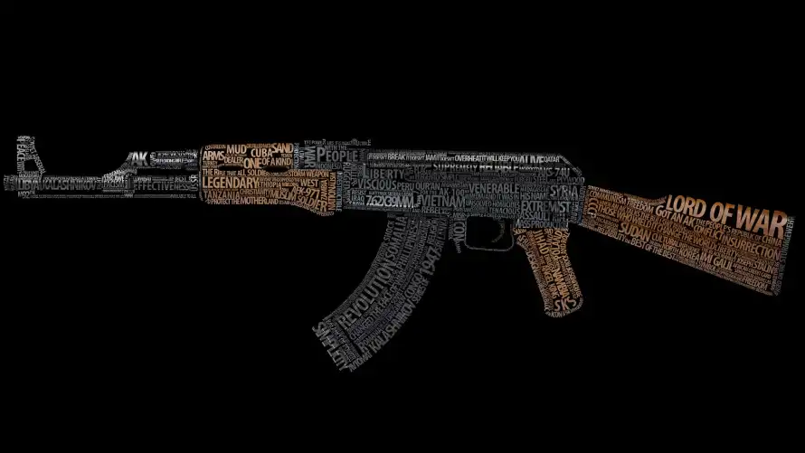 2k军事壁纸-AK-47与创意-枪械壁纸分享「哲风壁纸」