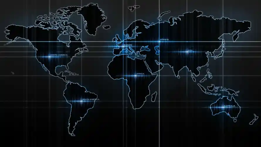 2k地图壁纸-世界地图壁纸和艺术-光影艺术壁纸分享「哲风壁纸」