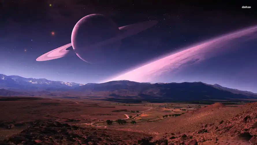 2k科幻壁纸-行星环 - 艺术-外星世界热门的壁纸「哲风壁纸」