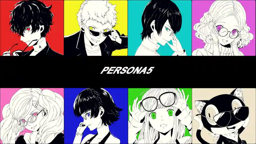 2k二次元壁纸-P5角色与多彩背景-日式动漫「哲风壁纸」