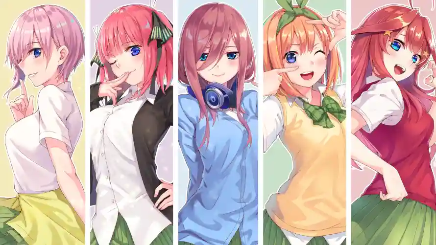 3k五等分壁纸-中野一花和中野三玖-中野二乃「哲风壁纸」