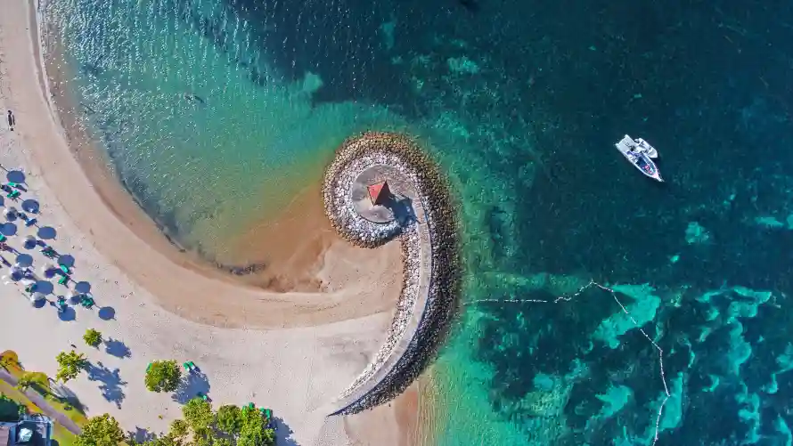 4k自然壁纸-海滨背景 - 风景-海滩航拍壁纸分享「哲风壁纸」