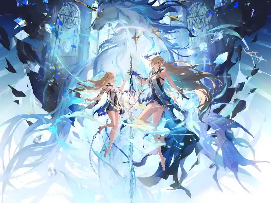 4k鸣潮壁纸-双角色和蓝色调-冰雪场景壁纸分享「哲风壁纸」