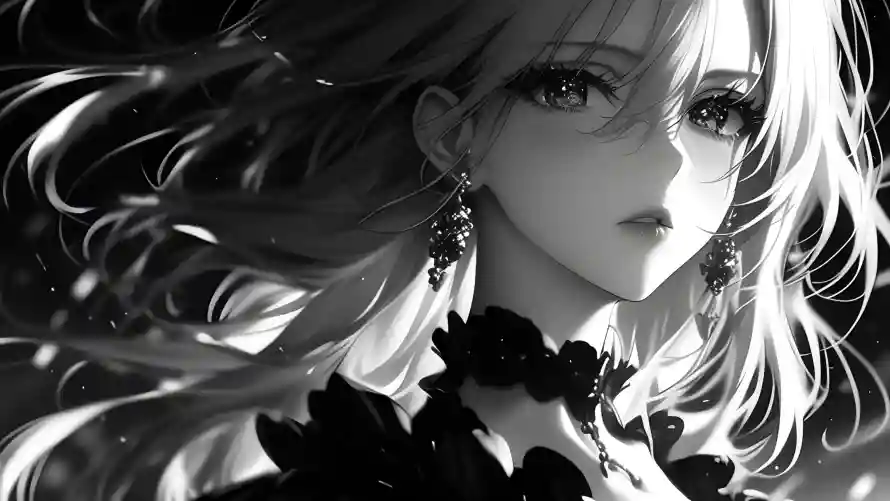 4k动漫少女壁纸-插画风格壁纸和白发美女-长发美女「哲风壁纸」