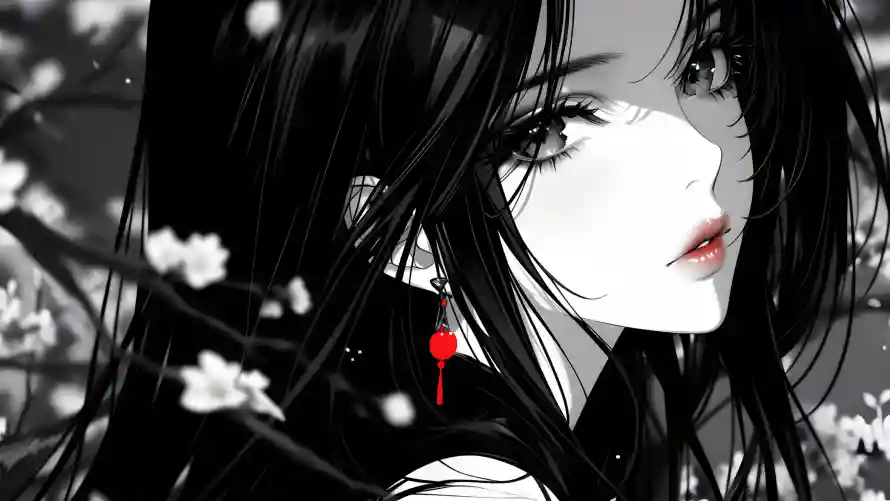 4k水墨壁纸-古风插画 - 国风插画-国风美女「哲风壁纸」