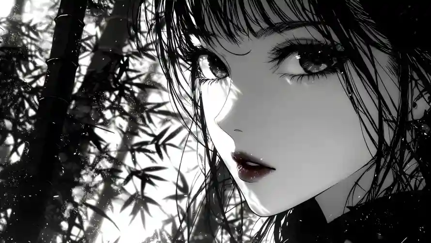 4k水墨壁纸-古风美女与国风插画-国风美女「哲风壁纸」