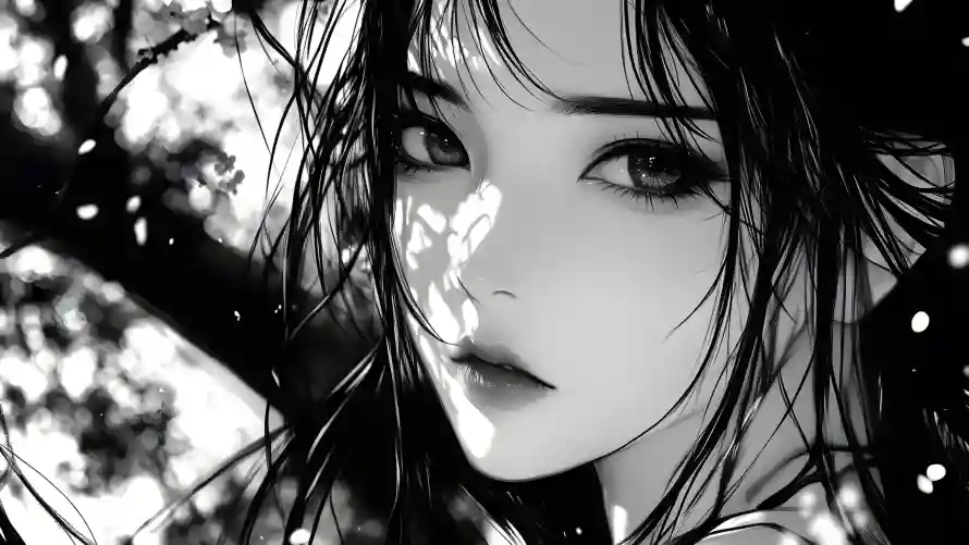 4k水墨壁纸-国风美女壁纸和国风艺术-意境插画「哲风壁纸」