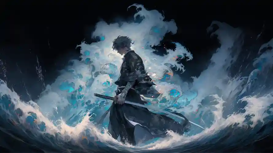 4k刀光壁纸-暗黑系壁纸和插图-动漫角色壁纸推荐「哲风壁纸」