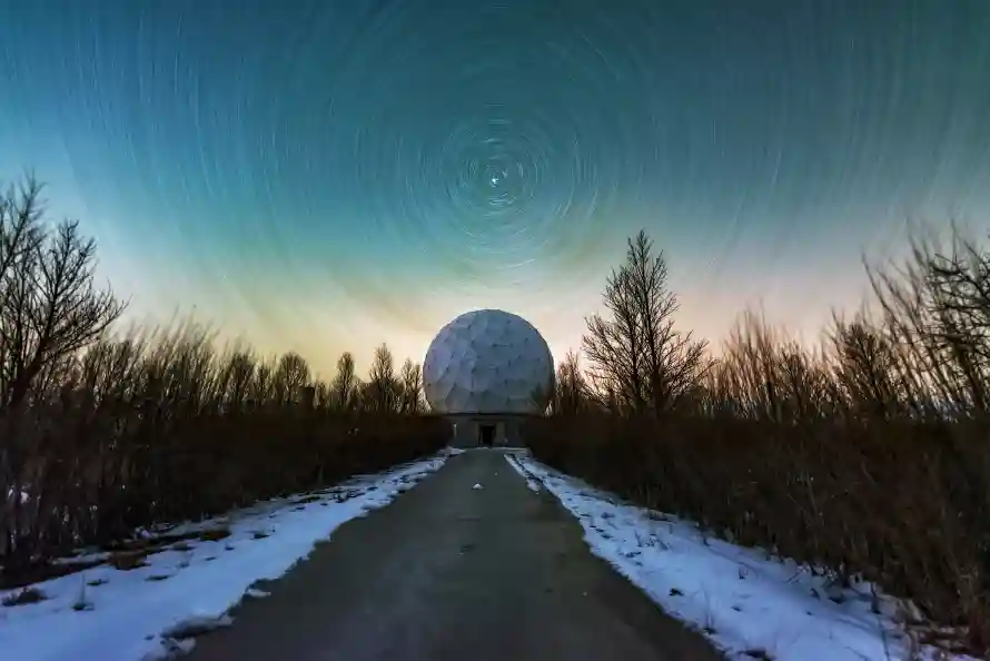 3k冬季壁纸-天文台 - 星空-科研基地热门的壁纸「哲风壁纸」