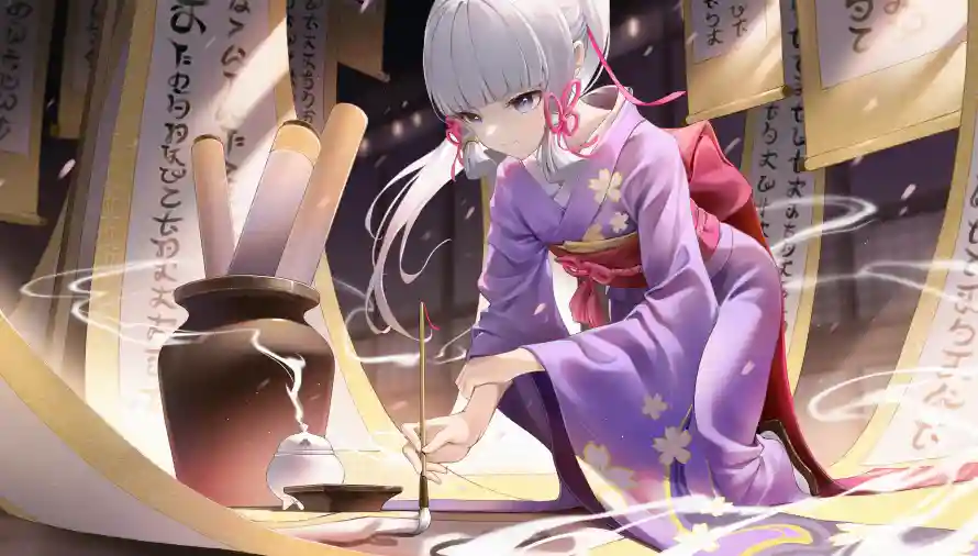 8k原神壁纸-二次元 - 国风-神里绫华热门的壁纸「哲风壁纸」