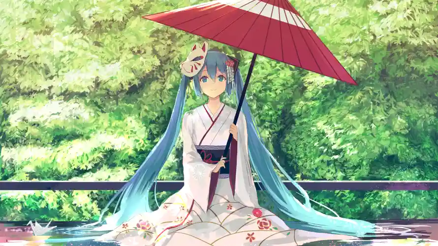 2k和服壁纸-初音未来和日系-动漫插画免费下载「哲风壁纸」
