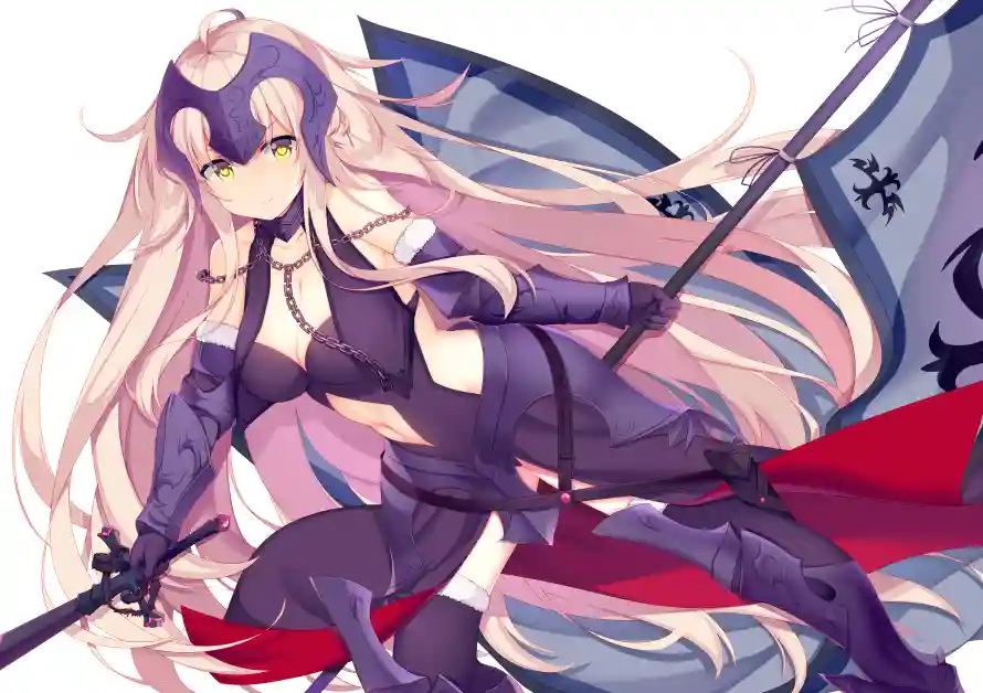 8k旗帜壁纸-美少女壁纸和战旗美少女-奇幻风格少女「哲风壁纸」