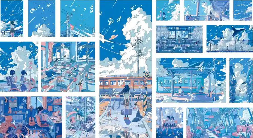 2k动漫壁纸-二次元壁纸和漫画风-分镜构图免费下载「哲风壁纸」