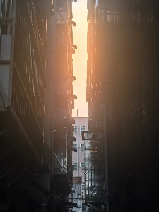 4k光影壁纸 - 夕阳 - 天空 - 建筑「哲风壁纸」