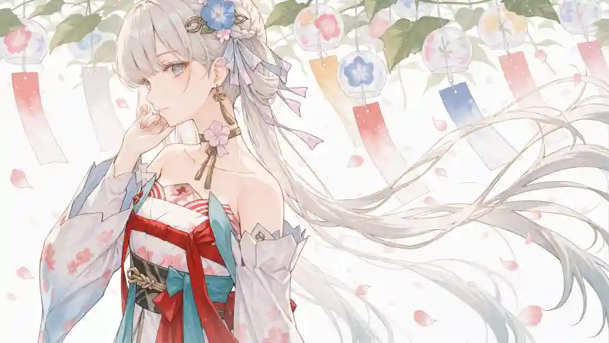 4k今汐壁纸-和服少女壁纸和鸣潮-日系风格热门的壁纸「哲风壁纸」