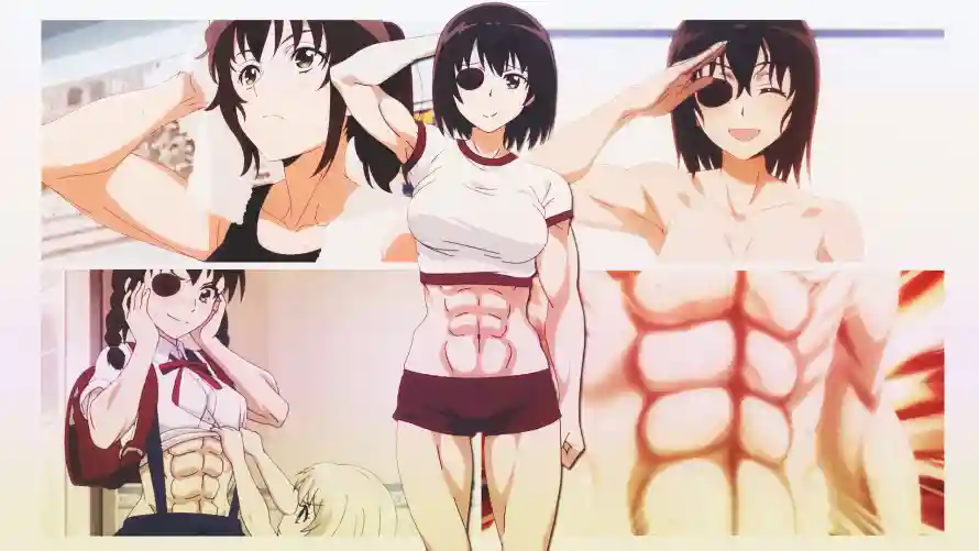 2k眼罩壁纸-八块腹肌和动漫腹肌-少女腹肌「哲风壁纸」