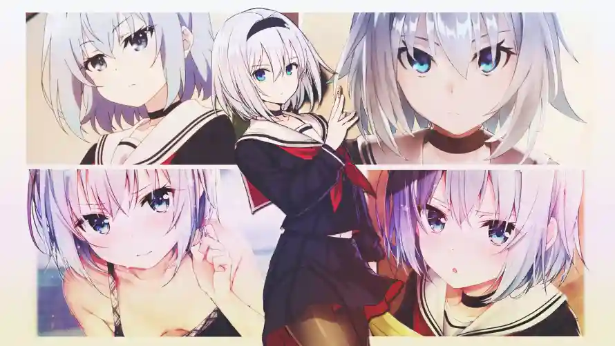 2k校服壁纸-动漫角色 - 银发-少女壁纸壁纸分享「哲风壁纸」