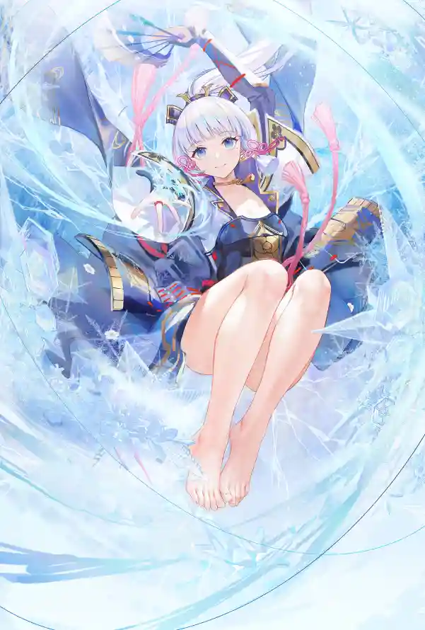 4k原神壁纸 - 冰元素 - 冰雪场景 - 原神插画「哲风壁纸」