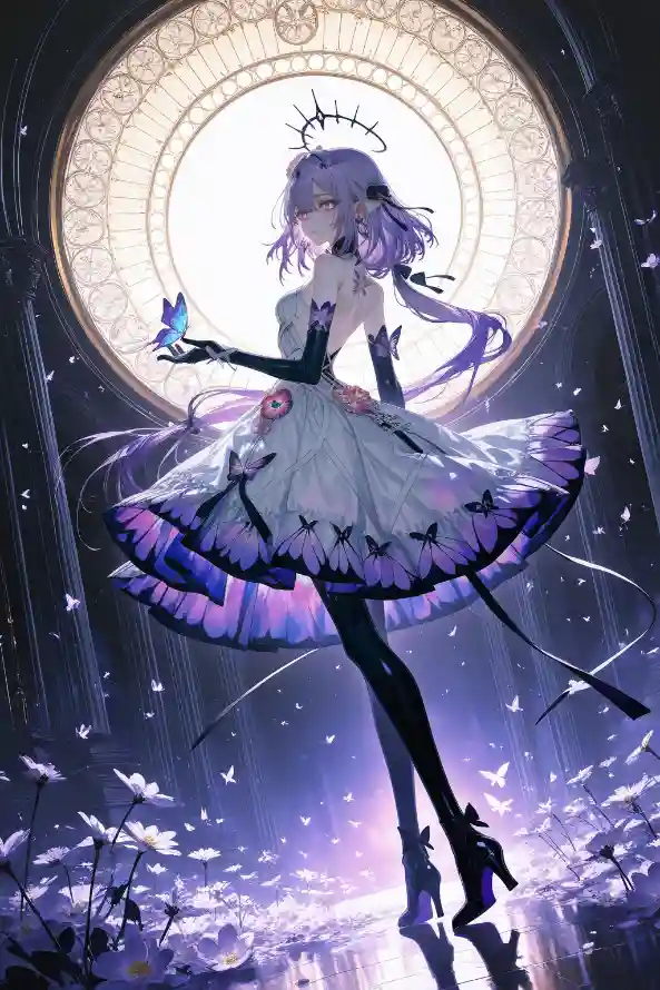 4k动漫壁纸 - 少女 - 星空 - 梦幻「哲风壁纸」