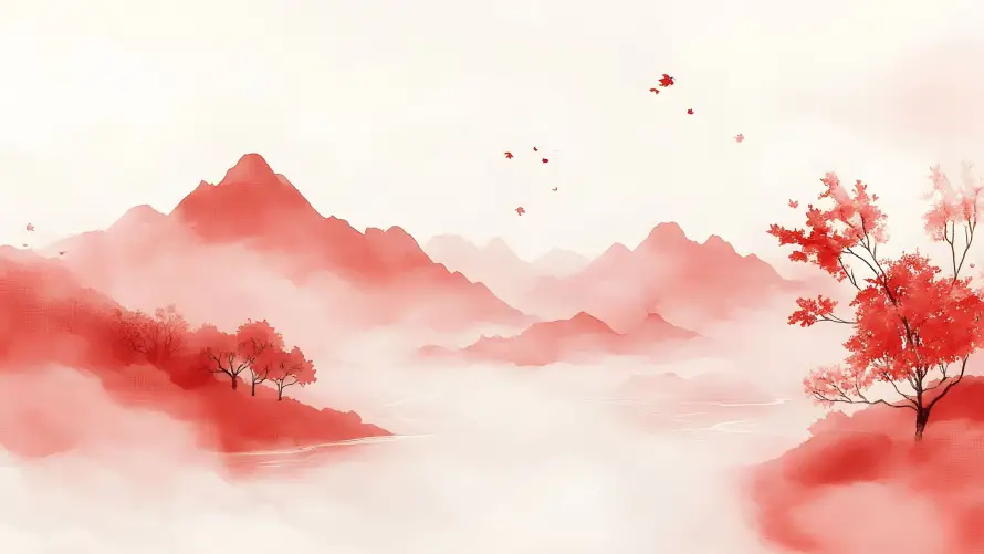 4k云雾山水壁纸-国风山水和国风背景-山水壁纸「哲风壁纸」