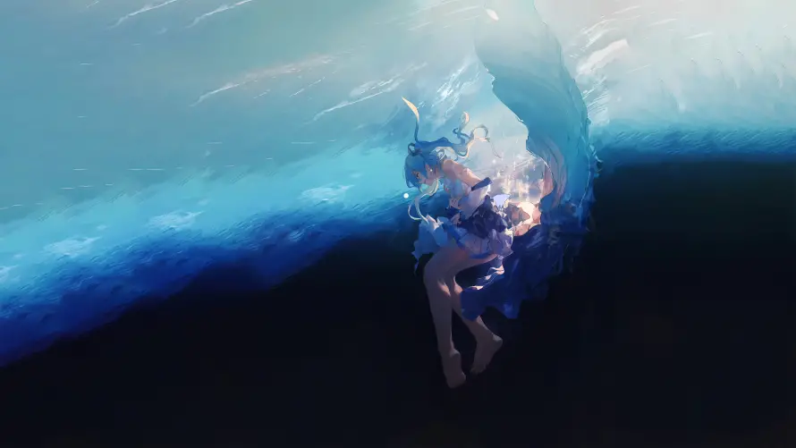 15k海底壁纸-二次元和奇幻海底-海底元素「哲风壁纸」