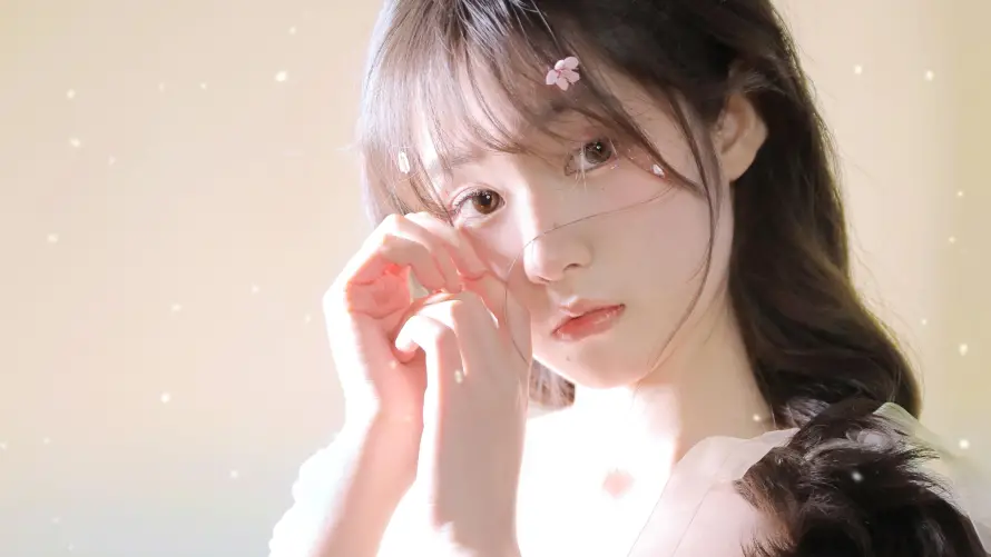 4k楚楚动人壁纸-治愈风格和温柔氛围-长发少女「哲风壁纸」