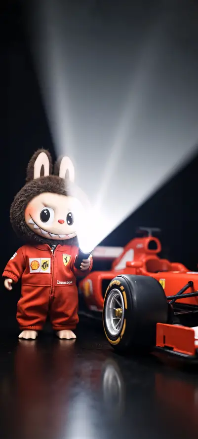 4k赛车服壁纸 - F1赛车 - 射光手电筒 - 赛车服手办「哲风壁纸」