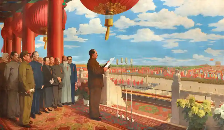 5k天安门壁纸-毛主席和历史时刻-庆典画面「哲风壁纸」