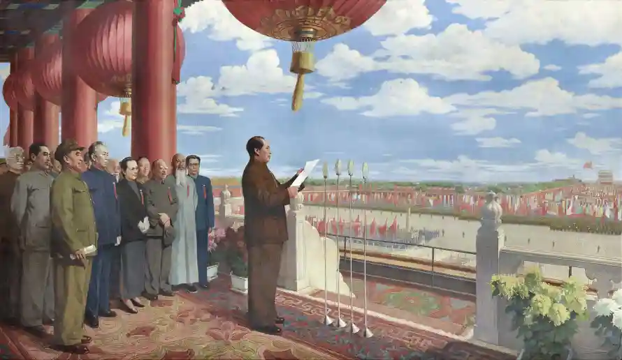 10k天安门壁纸-毛泽东和1949-历史场景「哲风壁纸」